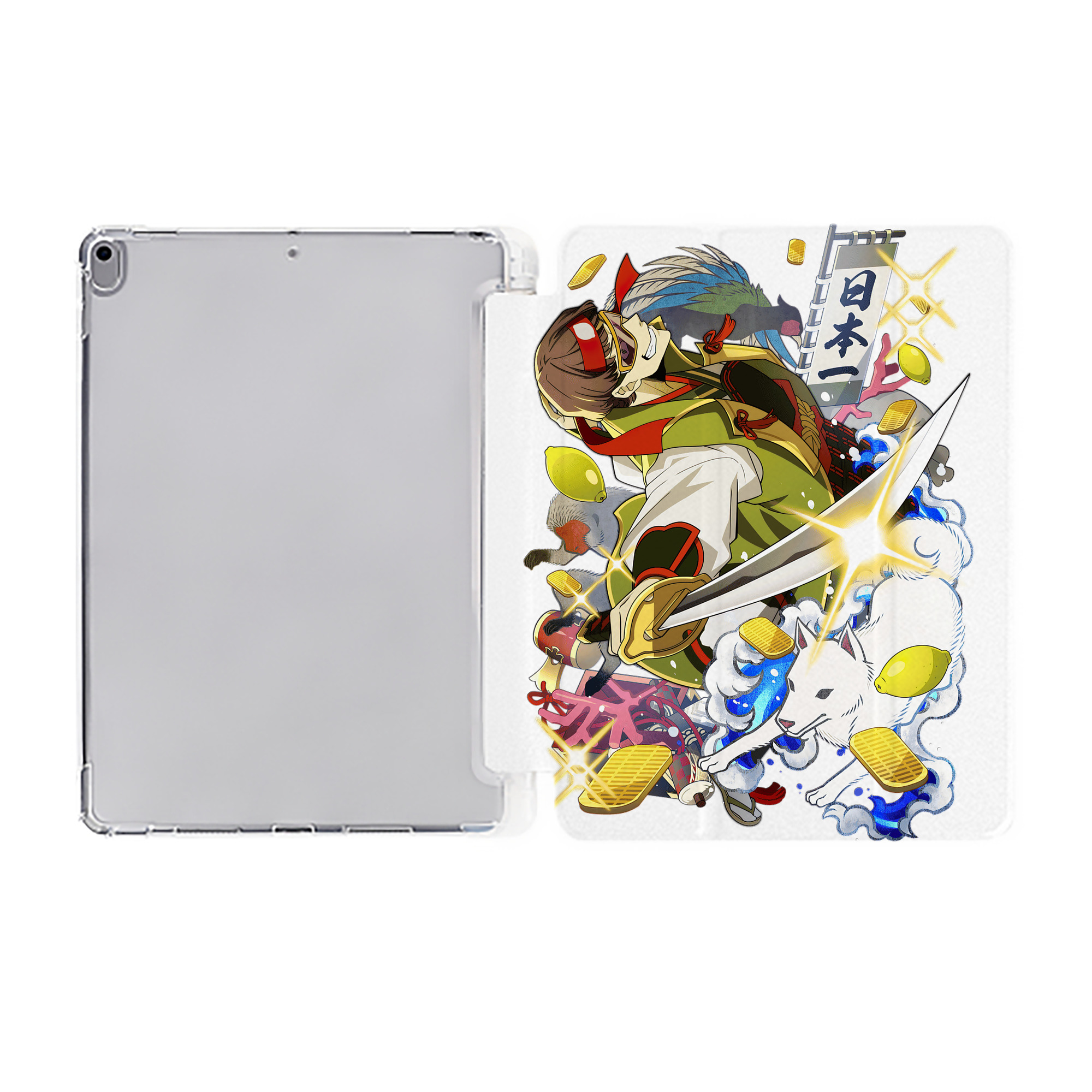 （画像用） 文豪ストレイドッグス Bungo Stray Dogs IPad ケース ペン収納付き 三つ折りスタンド PUレザー×シリコン 対応機種9.5/10.5/10.9インチ
